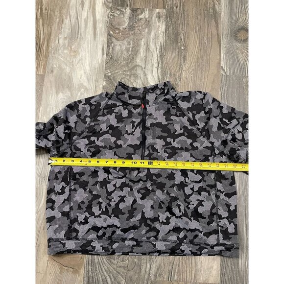 Spyder 1/4 Zip Base Layer Womens XL Long Sleeve Top Gray Camo Pullover - Picture 5 of 5